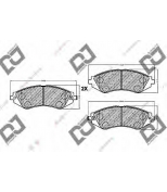 DJ PARTS - BP1125 - Торм.колодки djparts bp1125 lacetti ( nibk pn0374  gdb 3171)